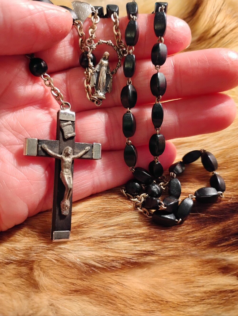 Vintage Ebony Rosary